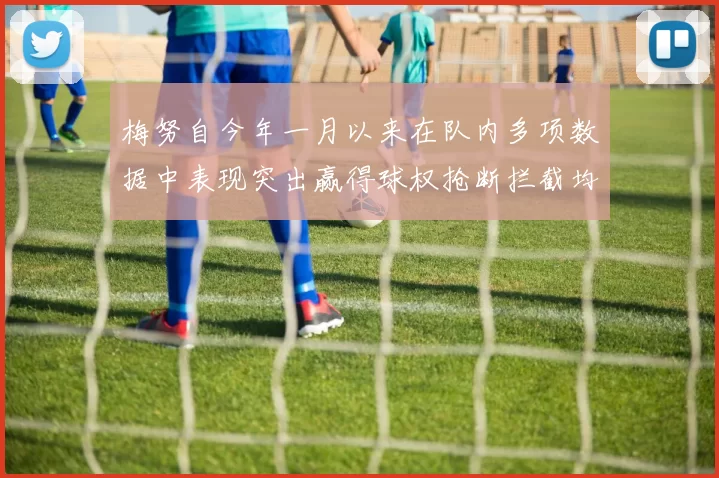 梅努自今年一月以来在队内多项数据中表现突出赢得球权抢断拦截均名列前茅
